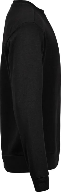 Ribbed Interlock Crew Neck - Black