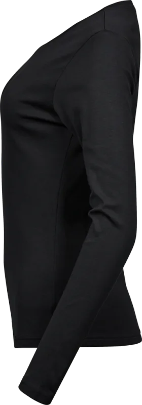 Long Sleeve Interlock Tee - Black