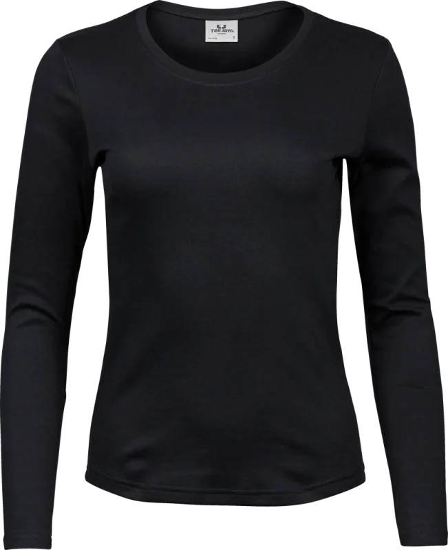 Long Sleeve Interlock Tee - Black