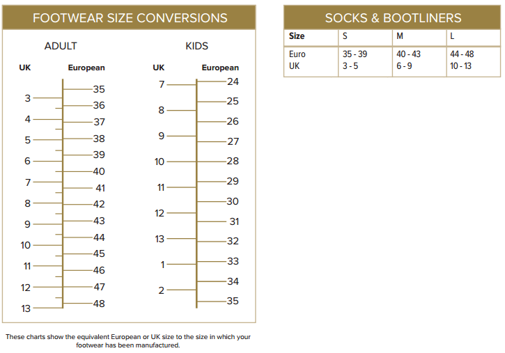 Dubarry Size Chart